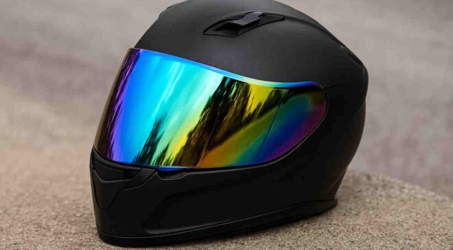 casque moto visiere irridium