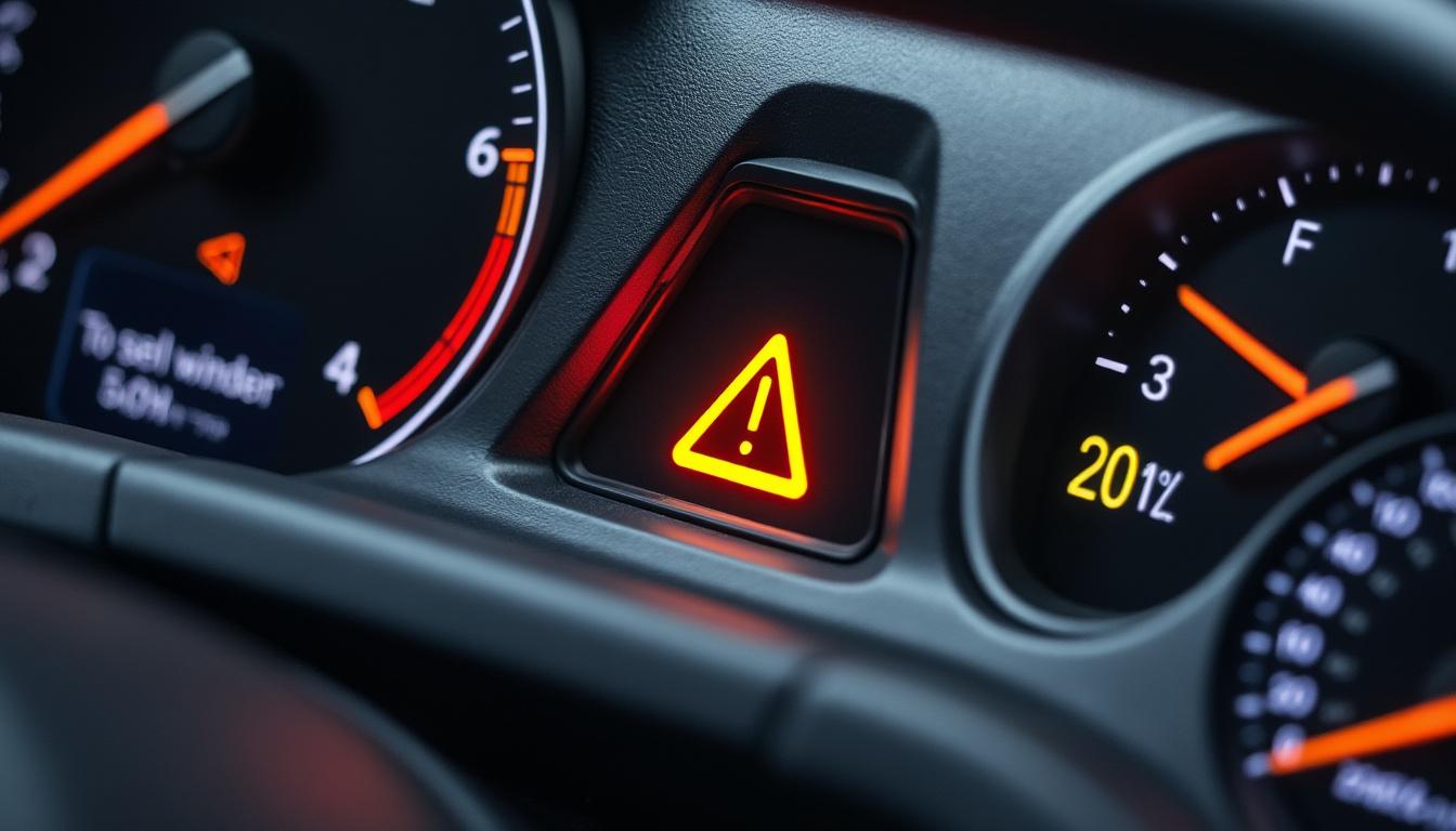 découvrez la signification du symbole du triangle orange avec point d'exclamation sur votre tableau de bord. apprenez à interpréter ce signal d'avertissement crucial pour la sécurité de votre véhicule et découvrez les mesures à prendre pour y remédier.