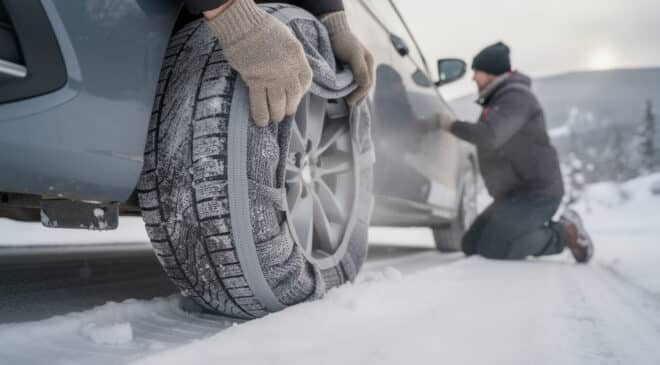 découvrez comment installer facilement des chaussettes antiglisse pour pneus en hiver afin d'améliorer la sécurité et l'adhérence sur routes enneigées ou verglacées.