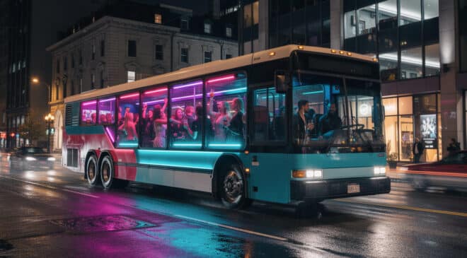explorez la vibrante vie nocturne de montréal en louant un bus de fête pour une expérience inoubliable entre amis au cœur du québec.